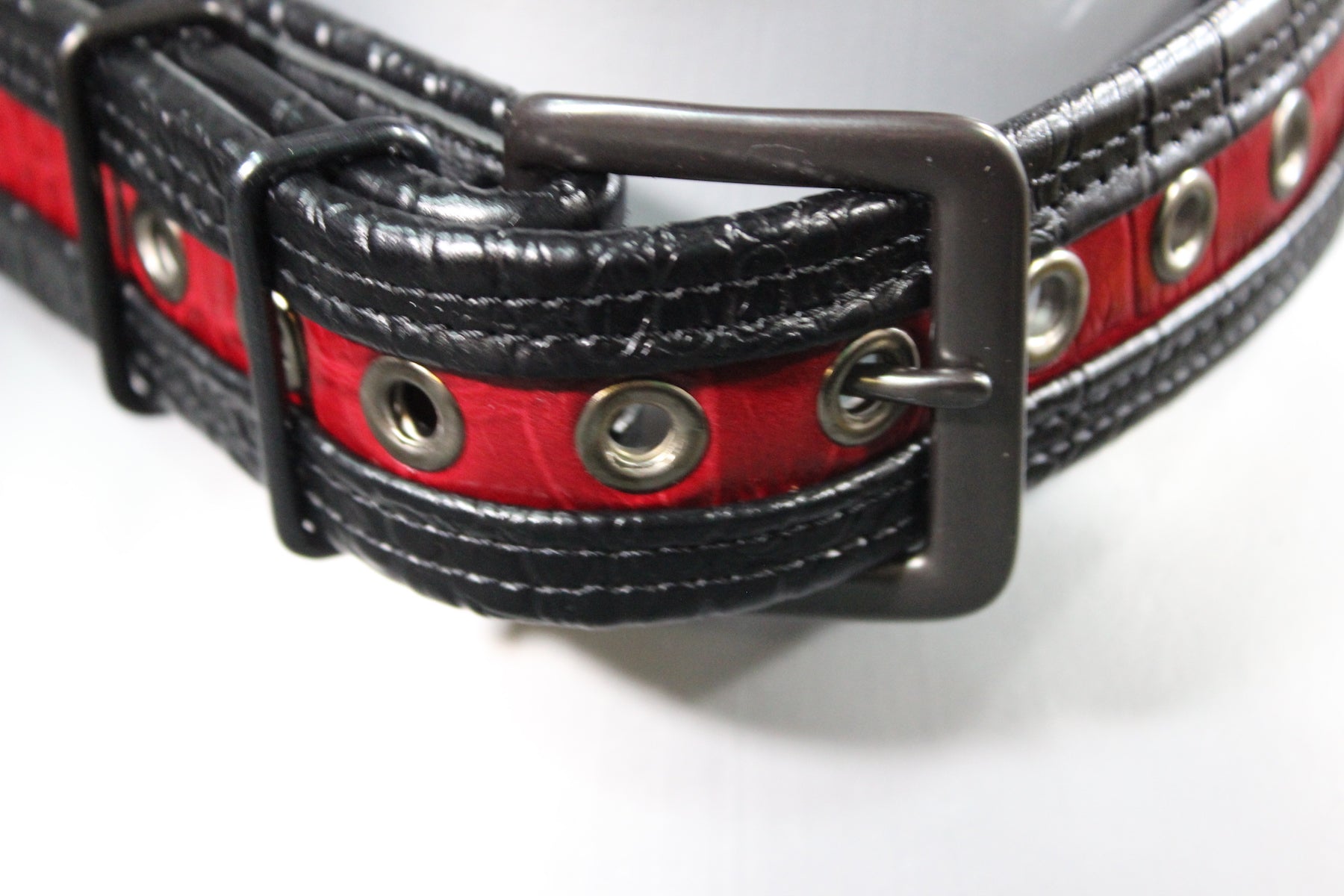 Two Tone Crocodile Print Collar