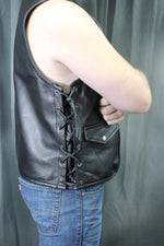 Gilet de Bar en Cuir OnF - Noir Classique