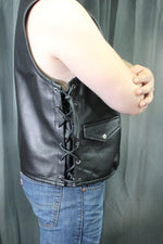 Gilet de Bar en Cuir OnF - Noir Classique