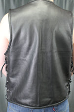 OnF Leather Bar Vest - Classic Black