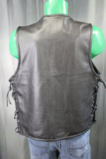 OnF Leather Bar Vest - Classic Black