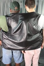 OnF Leather Bar Vest - Classic Black