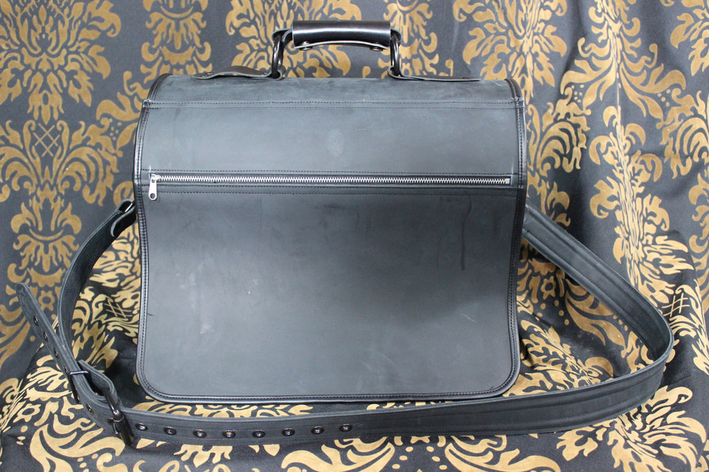 Leather Diplomat Messenger Bag