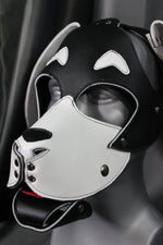 Basset Hound Style Pup Hood en noir et blanc