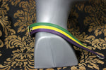 Mardi-Gras Leather Medallion Holder