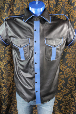 Sir Tom Matt's Collection - Leather Dress Shirt