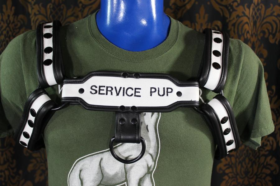 Two-Tone Service Pup Bulldog Harness