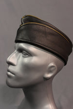 Leather Garrison Cap