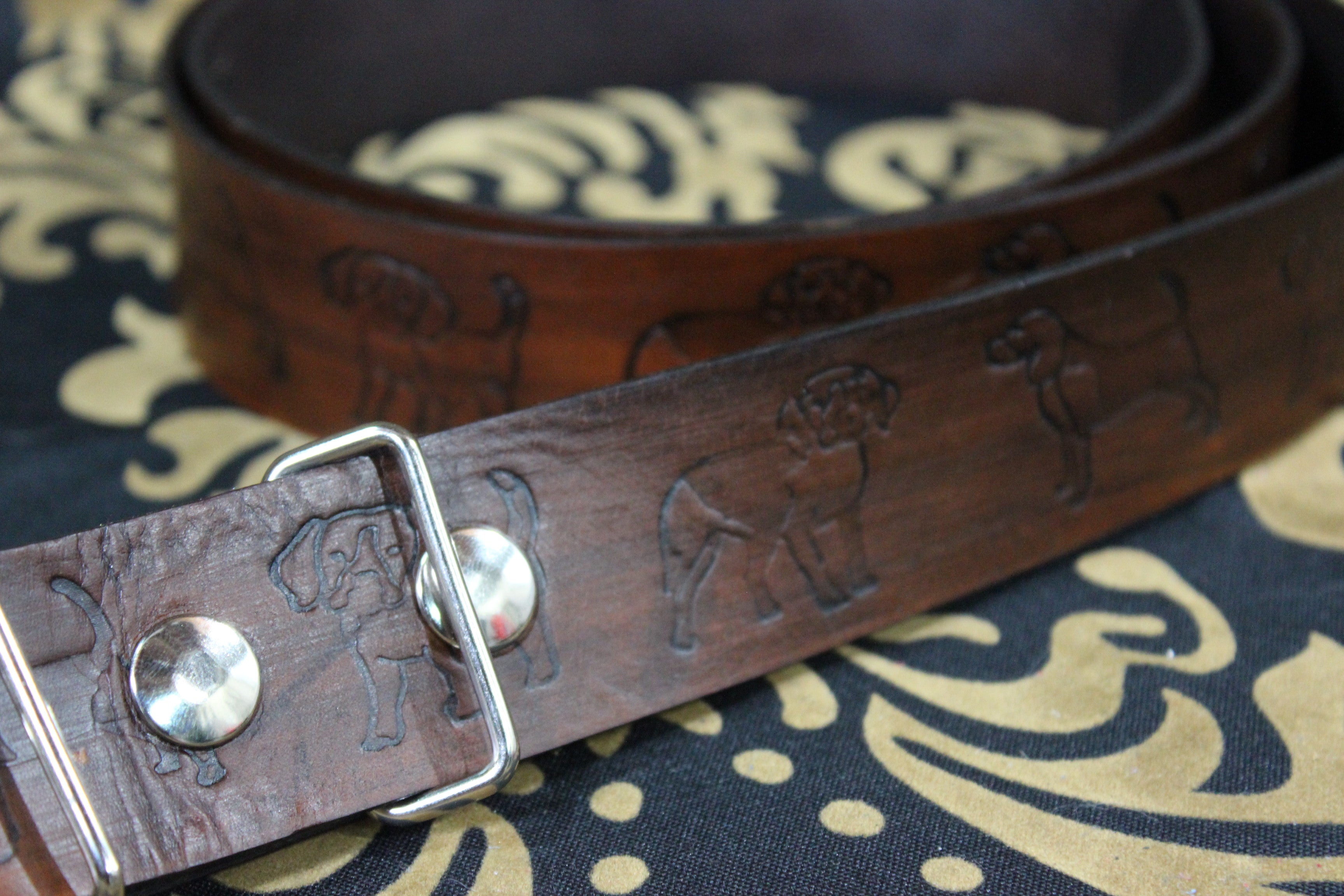 Latigo Puppy Pattern Belt