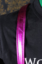 Metallic Pink Suspenders