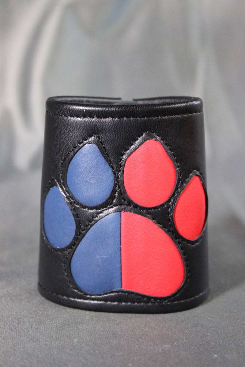 Brazalete de pata de cachorro de dos colores