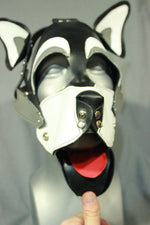 Husky style Pup Hood in Grey and White