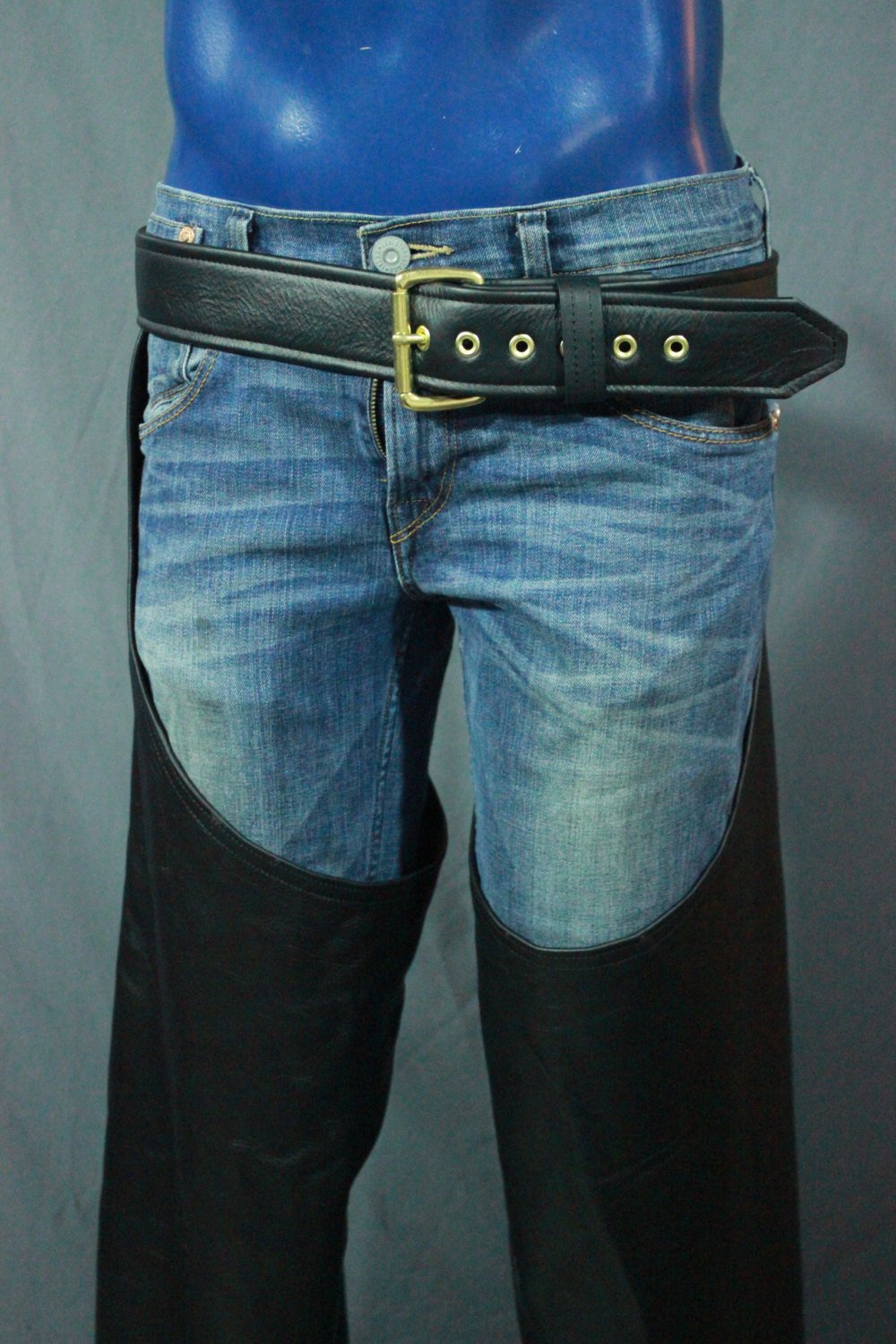 Black Leather Chaps