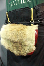 Colored Leather and fur Sporan