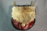 Colored Leather and fur Sporan