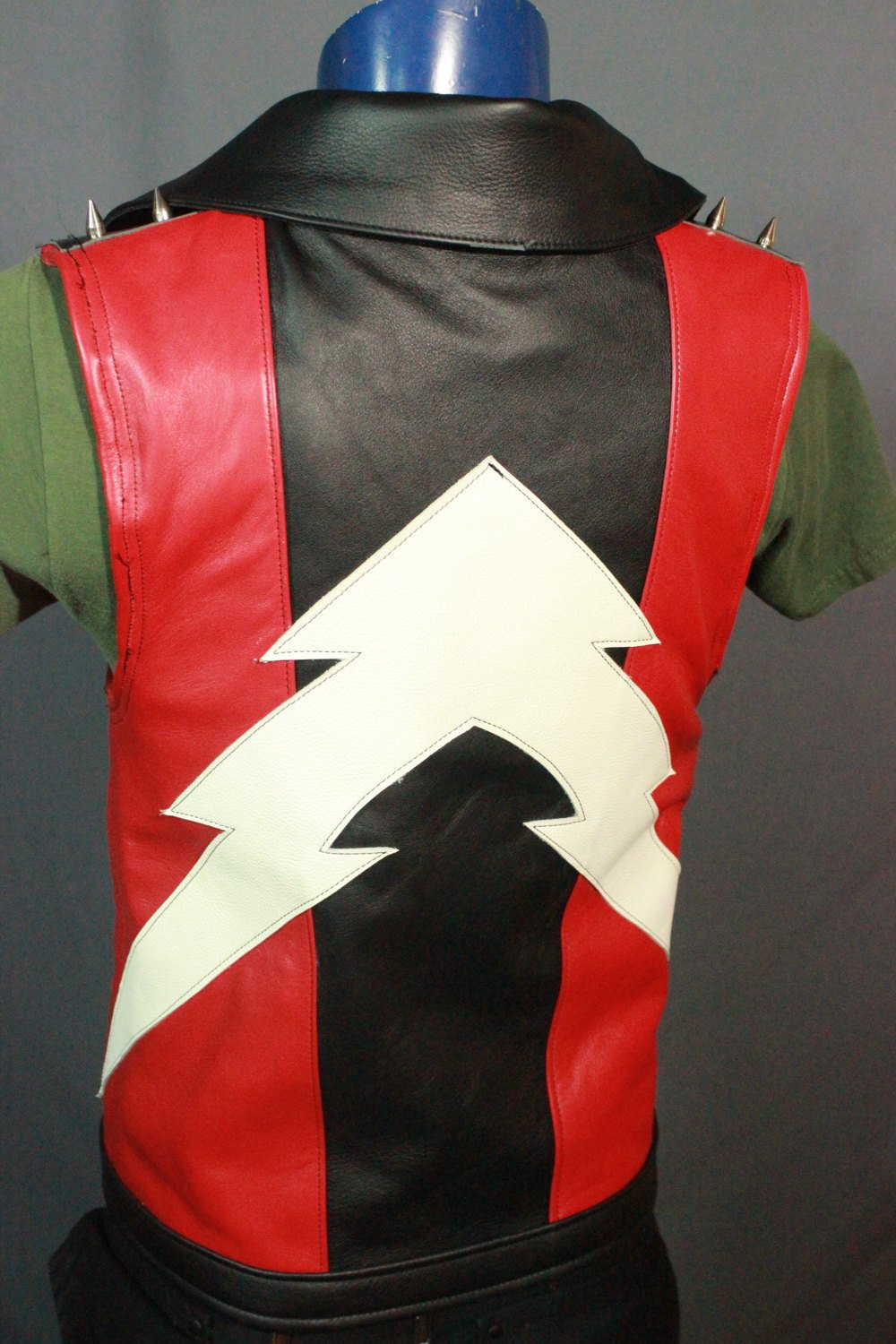 Amazing Black and Red Motorcycle Vest