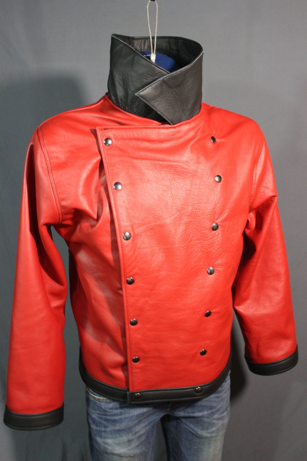 Our Biker Jacket in Billiant Red!