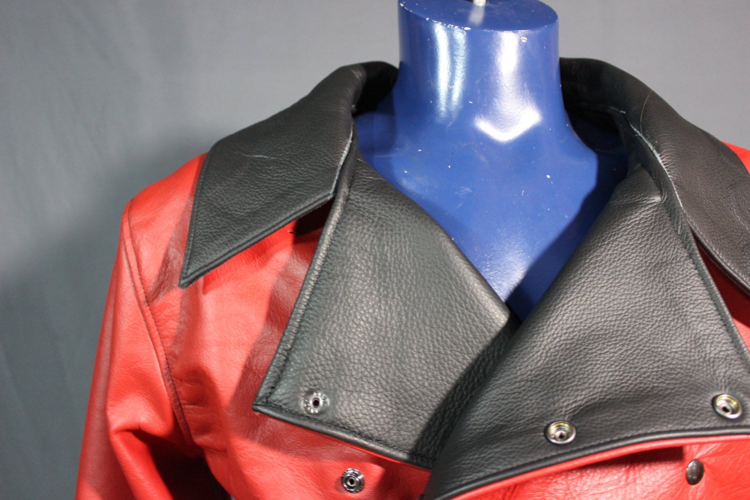 Our Biker Jacket in Billiant Red!