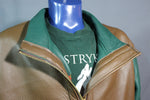 ¡Nuestra chaqueta bomber en ELK marrón y verde!