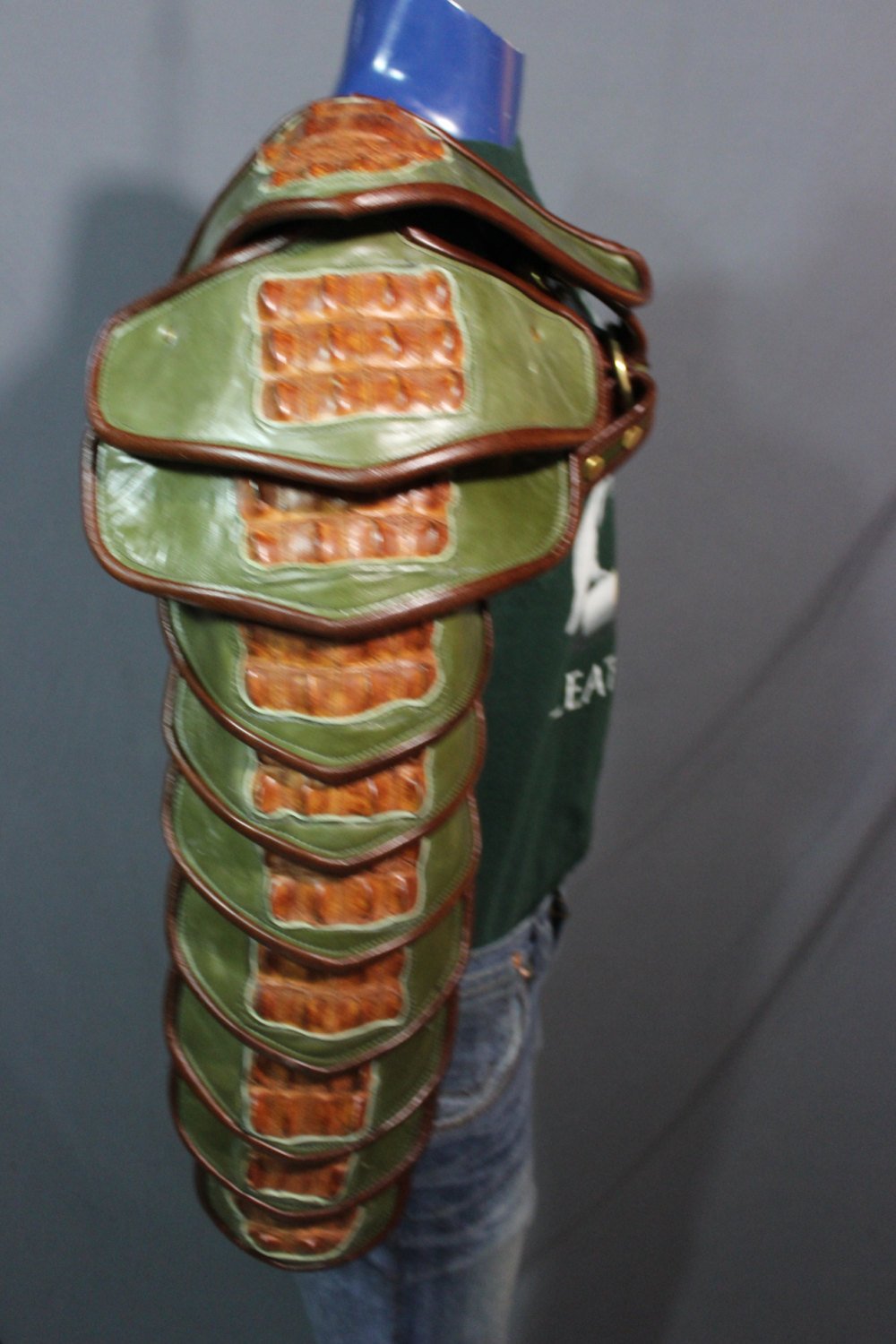 Olive and Cognac Arm Armor