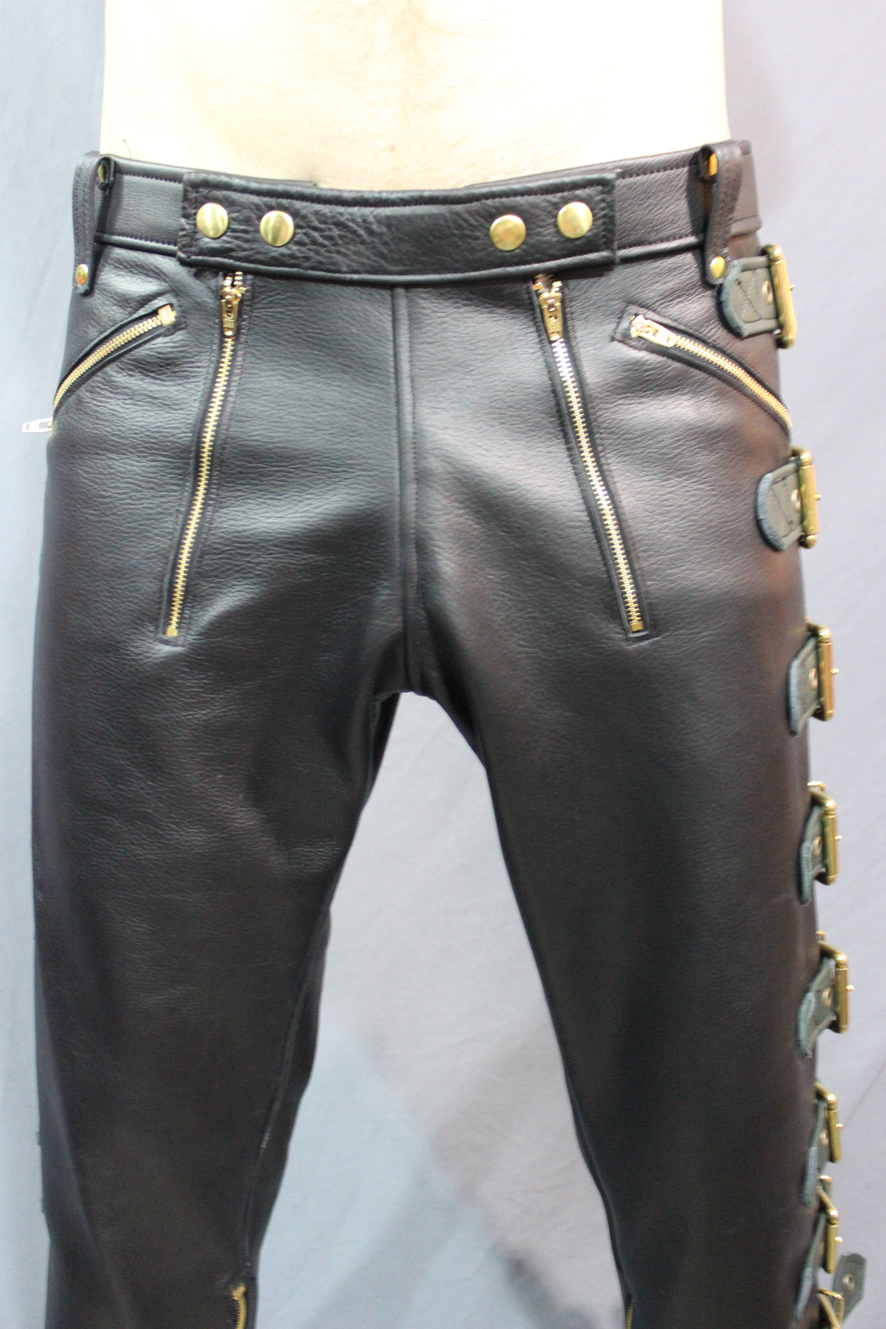 Sir Tom Matt's Collection - Double Zip Buckle Pants