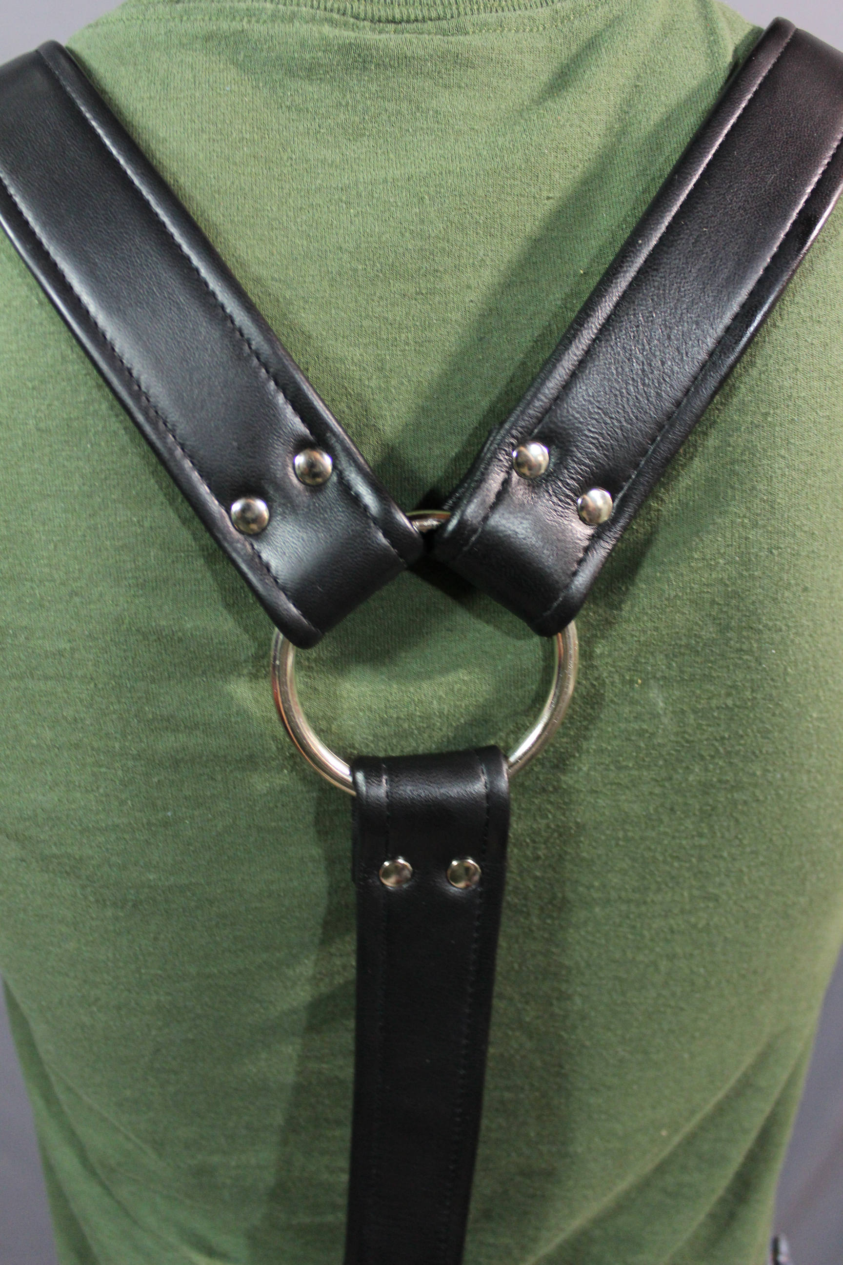 Our Back to Basics Black Leather Suspenders!