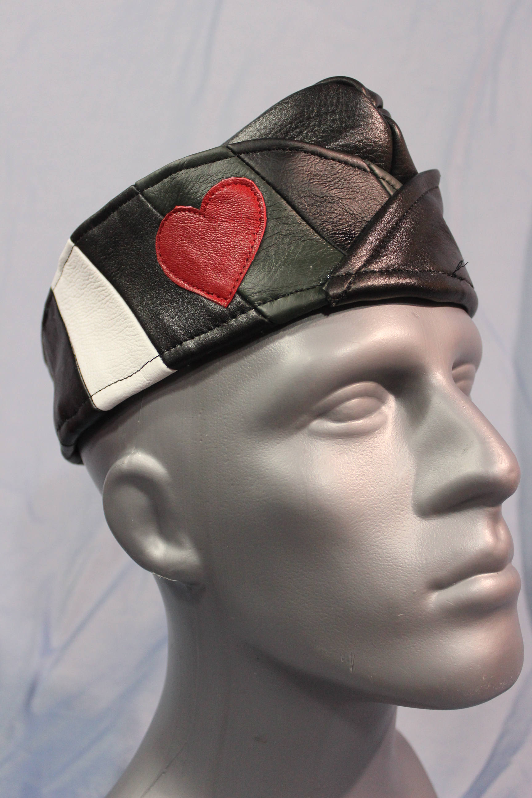 Casquette de garnison en cuir Leather Boy Pride V2