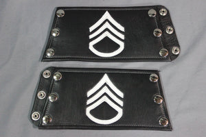 Wrist Bracer with Military Insignia - PAIR of Bracers.