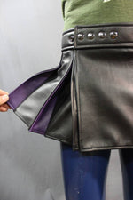 Kilt de cuero plisado - Versión corta