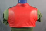 Chaleco Bolero con paneles abiertos en rojo brillante