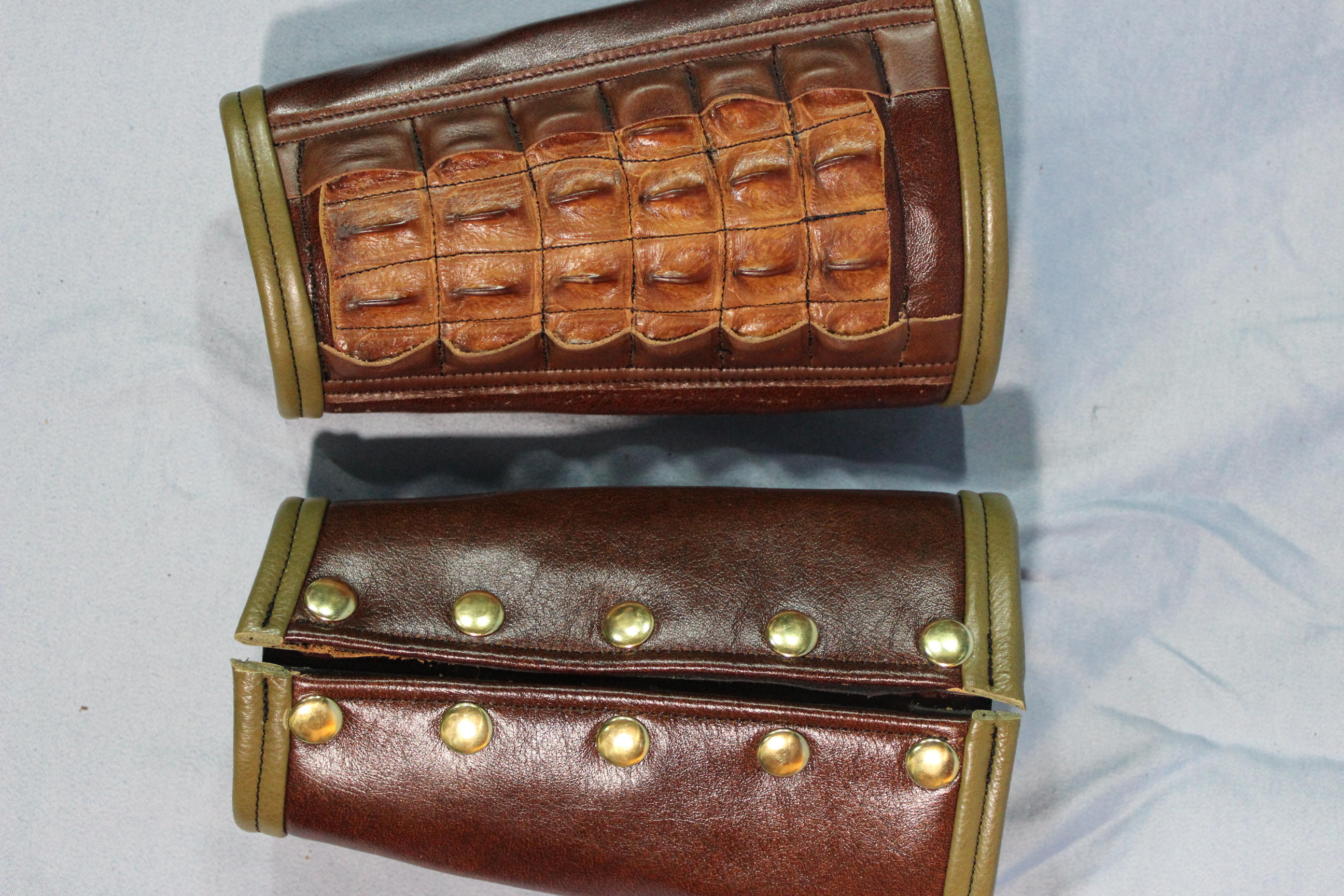 Amazing cognac cuffs - available as wallets!