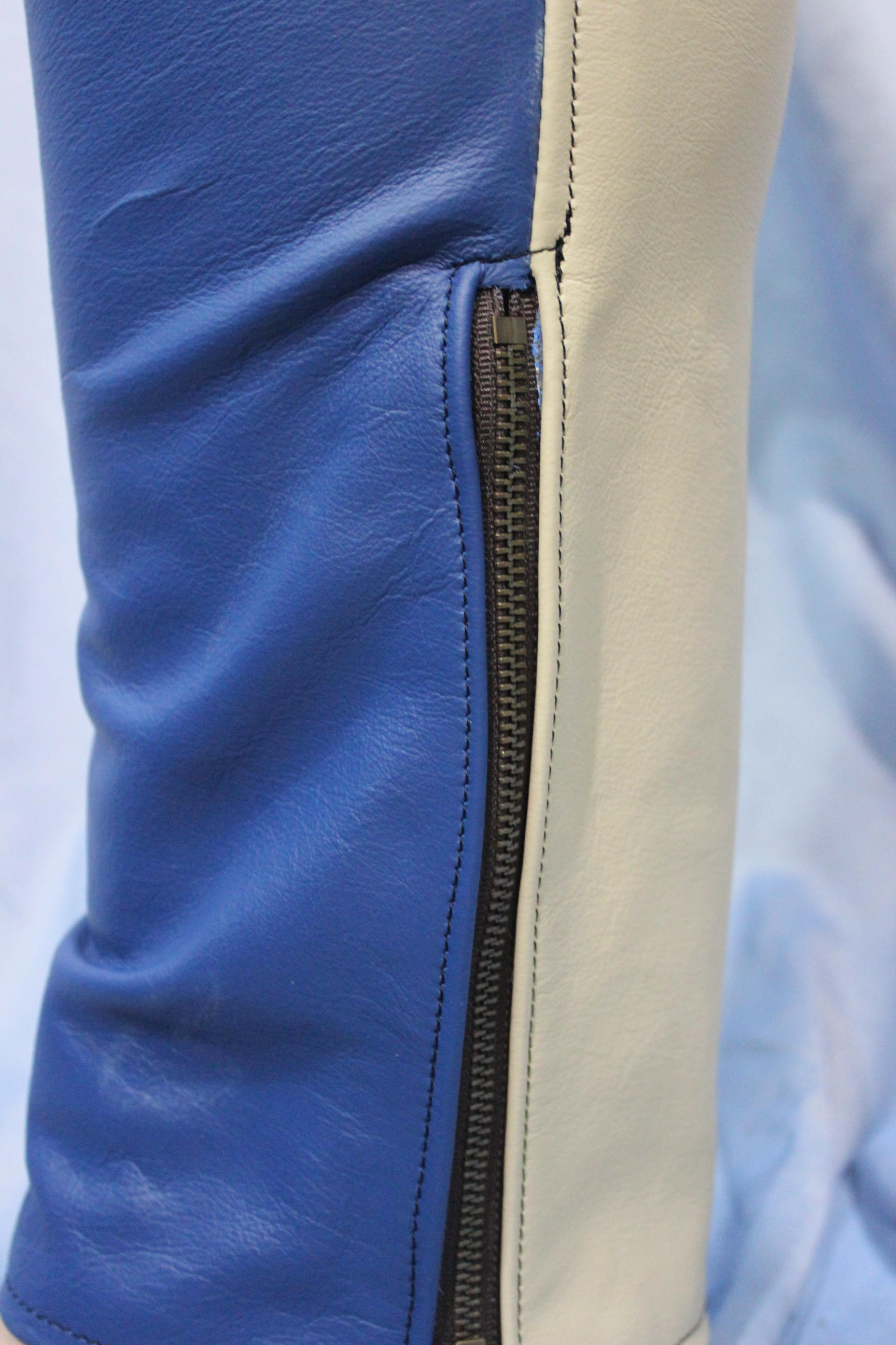 Sir Tom Matt's Collection - Cream and Blue Saddle Pants