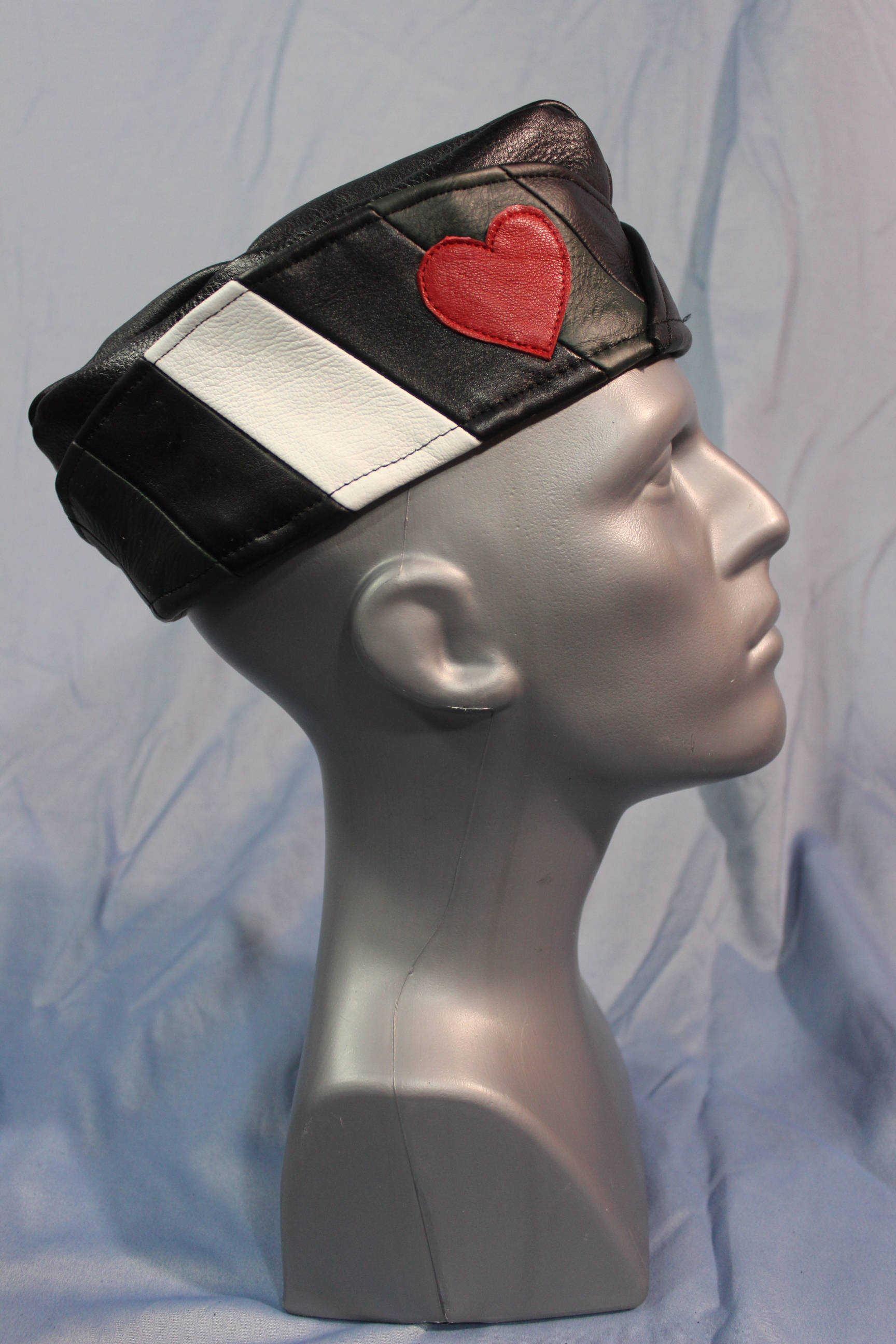 Casquette de garnison en cuir Leather Boy Pride V2