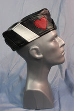 Casquette de garnison en cuir Leather Boy Pride V2