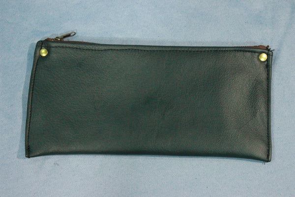 Oakridge Leather Black Lined Tobacco Pouch Stud Fastener - Foto 4