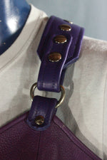 Anything BUT Basic! Our PURPLE PRINCESS edition of our leather Bra!