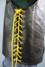 Chalecos de cuero con bandera del orgullo de Chevron