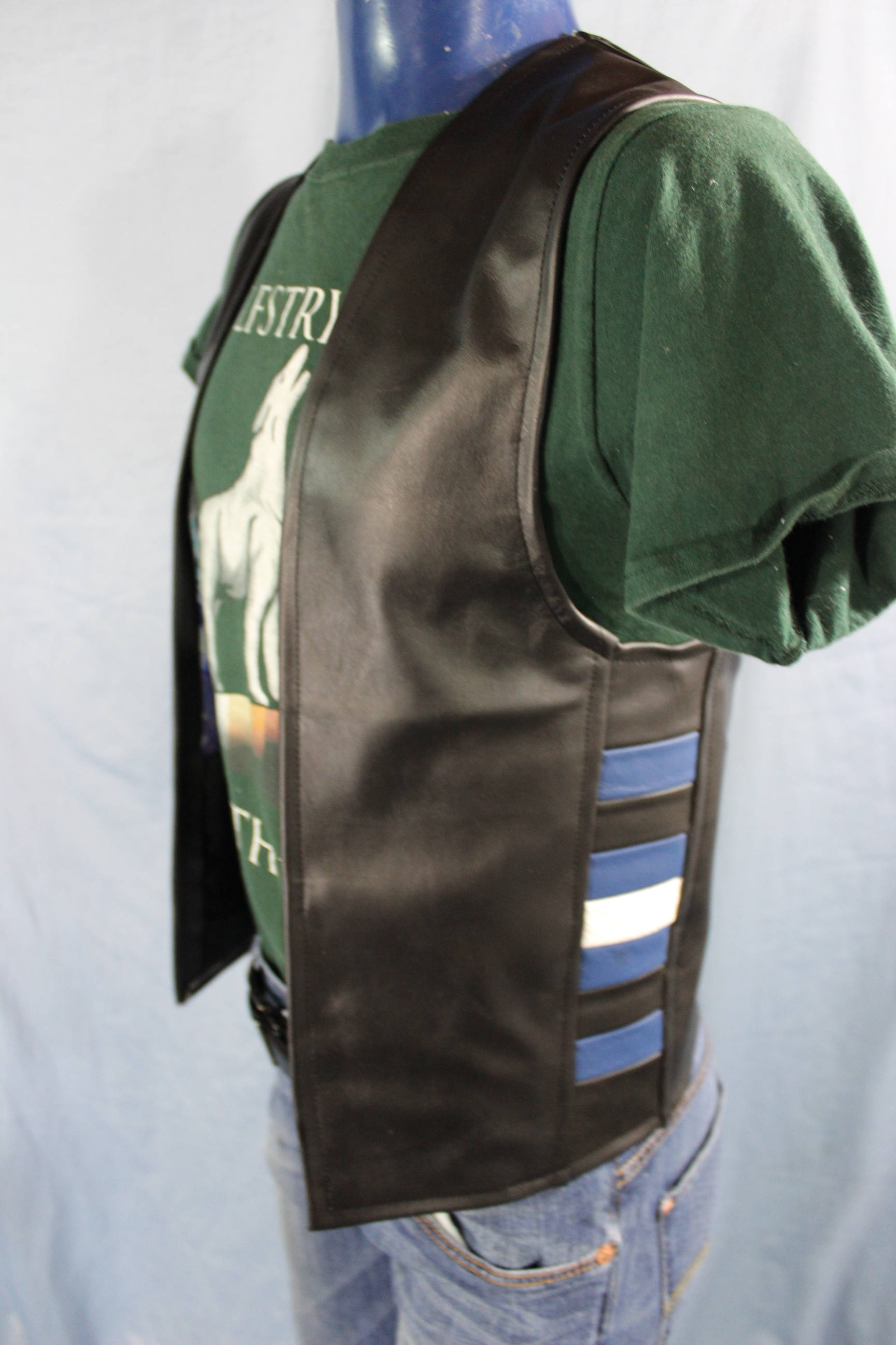 Hand Made Leather\Bi Pride Vest