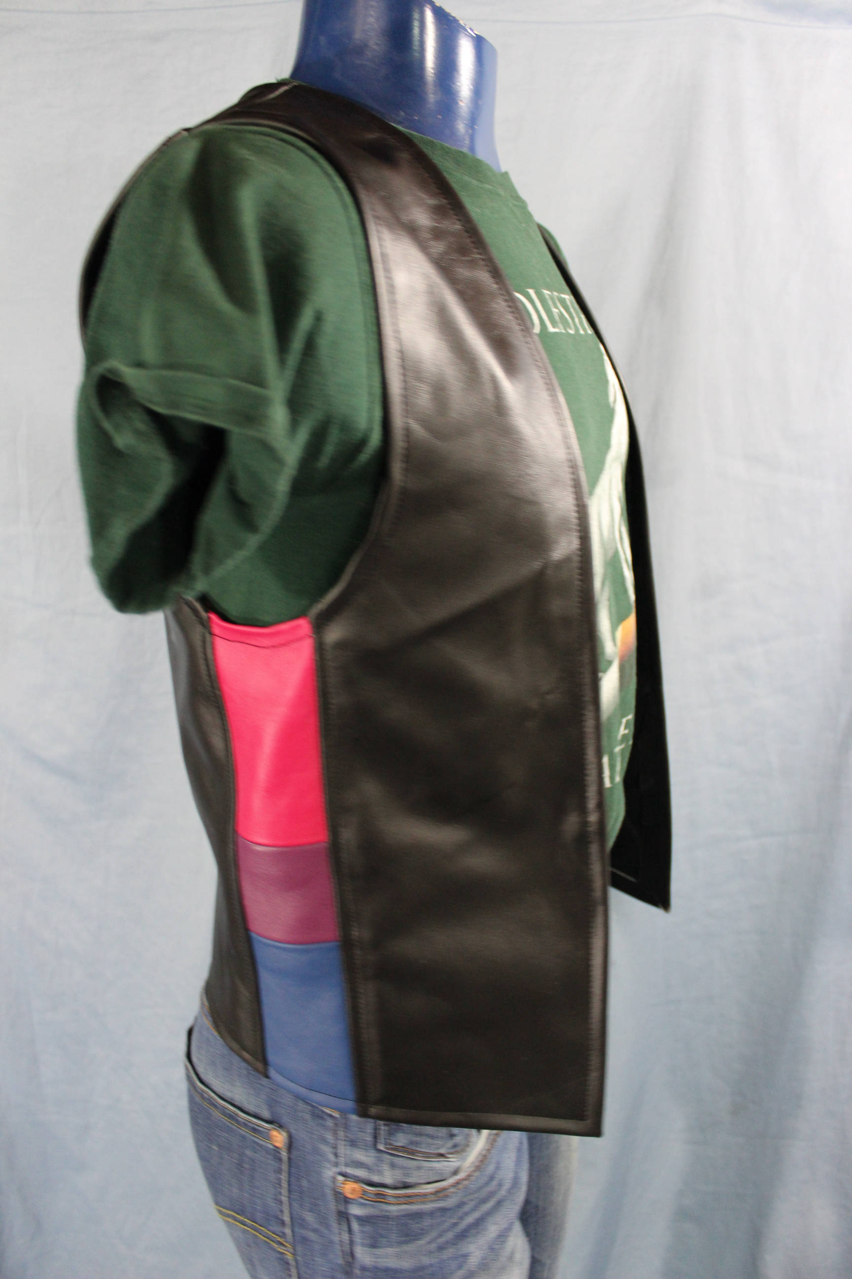 Hand Made Leather\Bi Pride Vest