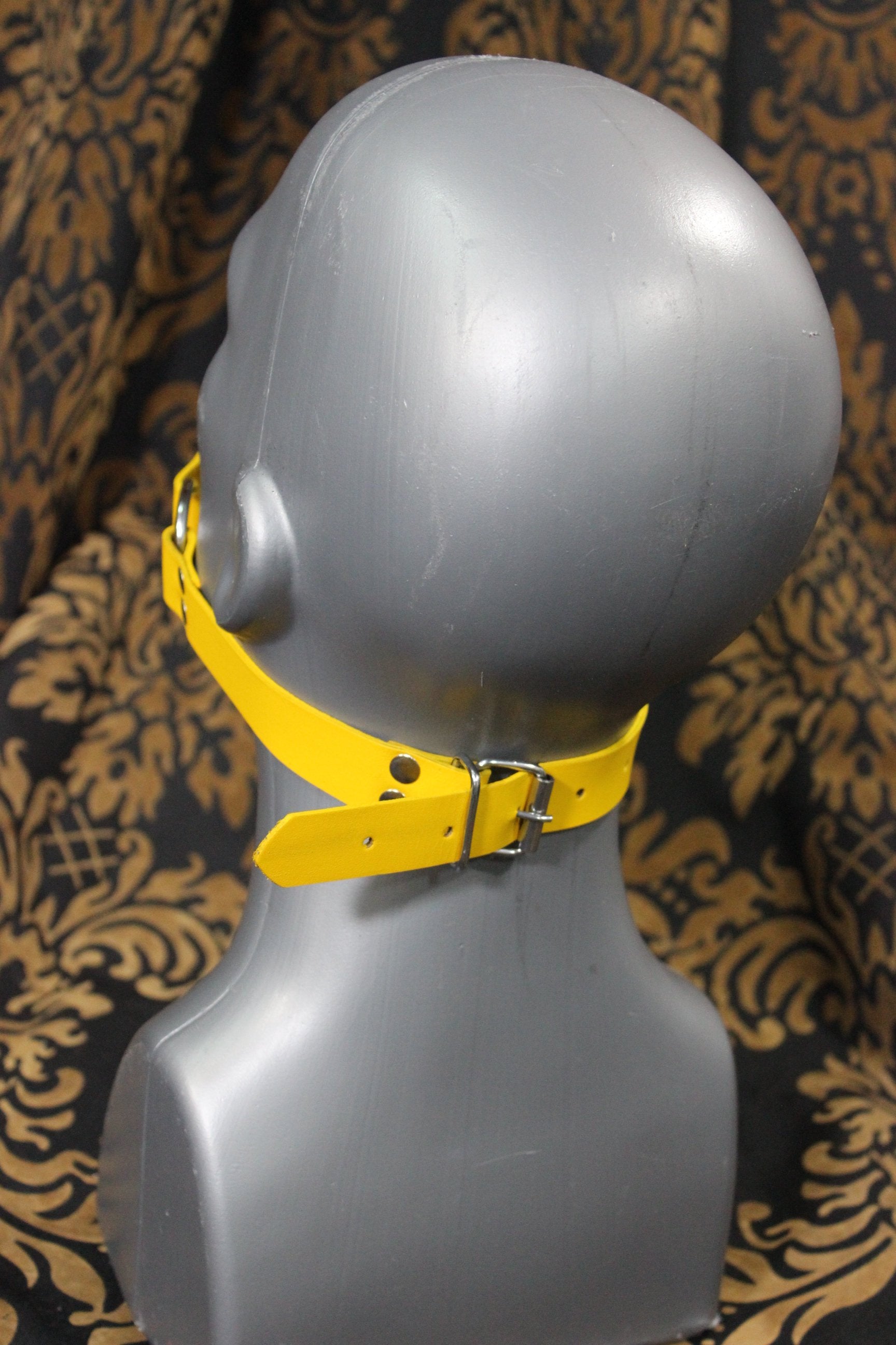 Classic Ball Gag in Black and Yellow