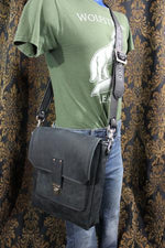 Bolso mensajero de cuero