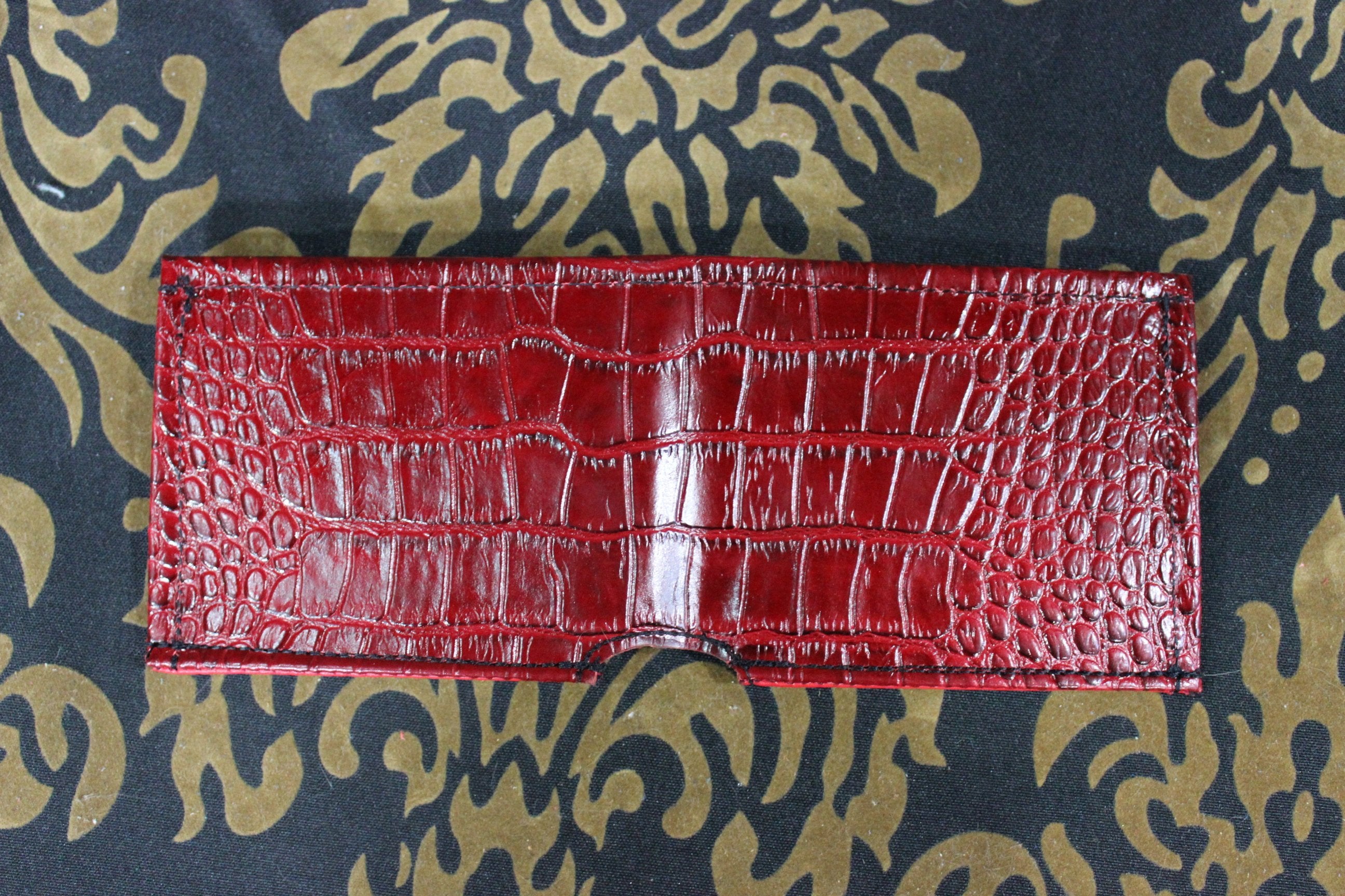 Slimline Crocodile Print Wallet