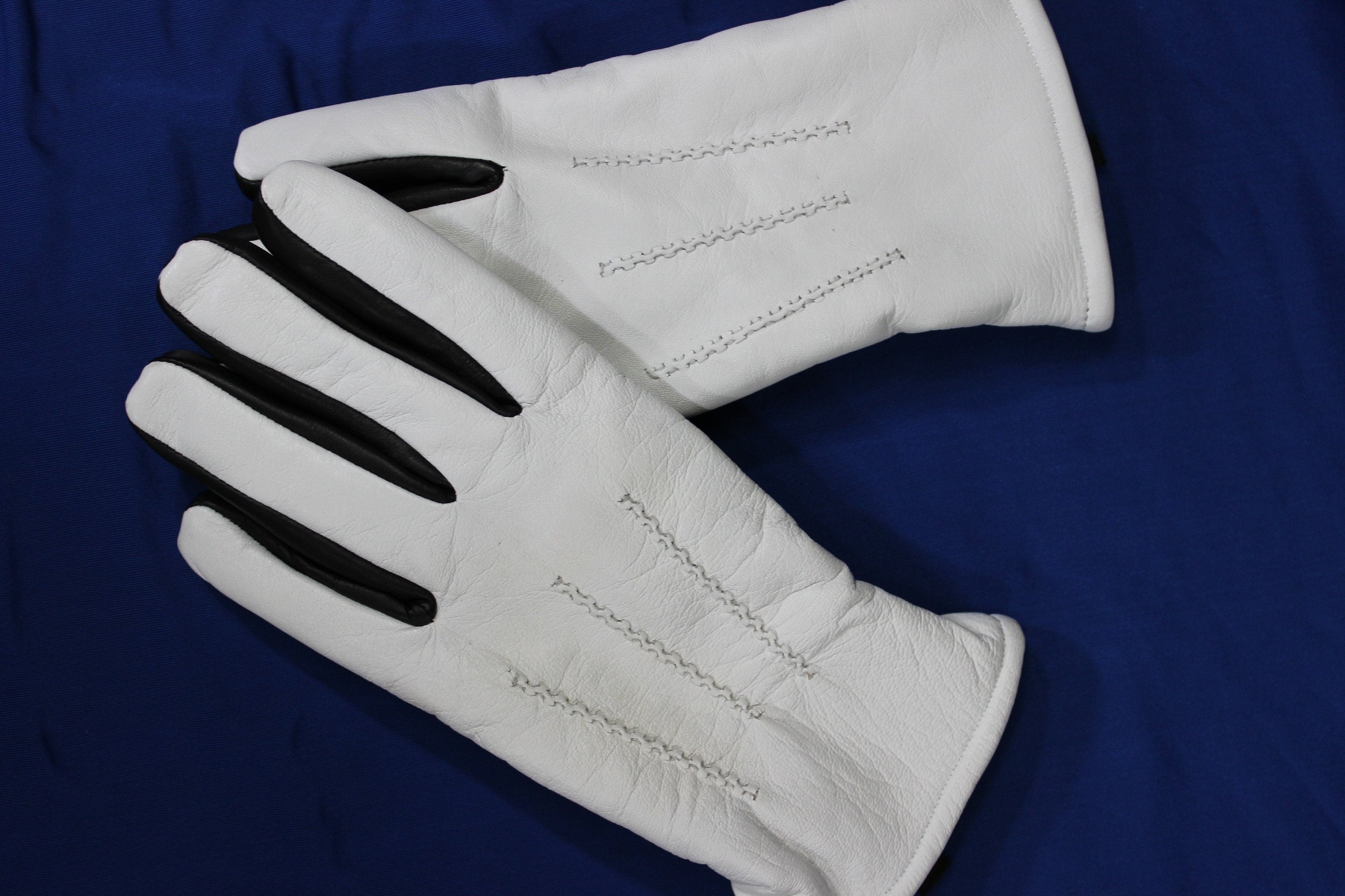 Guantes de cuero de competición (compatibles con teléfonos móviles)