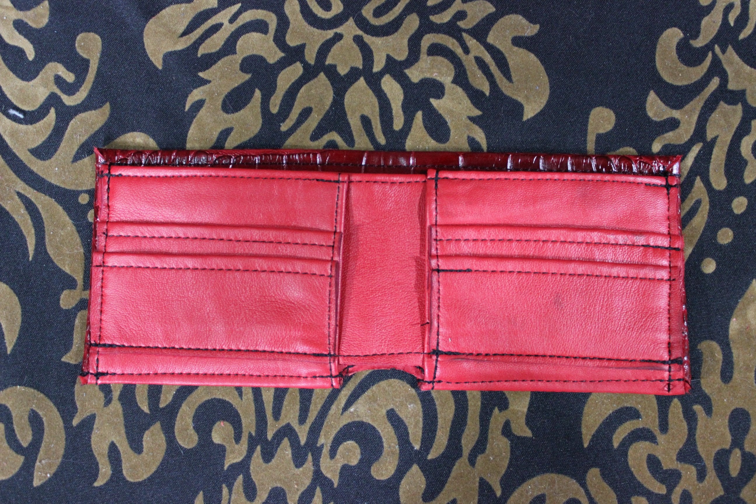 Slimline Crocodile Print Wallet