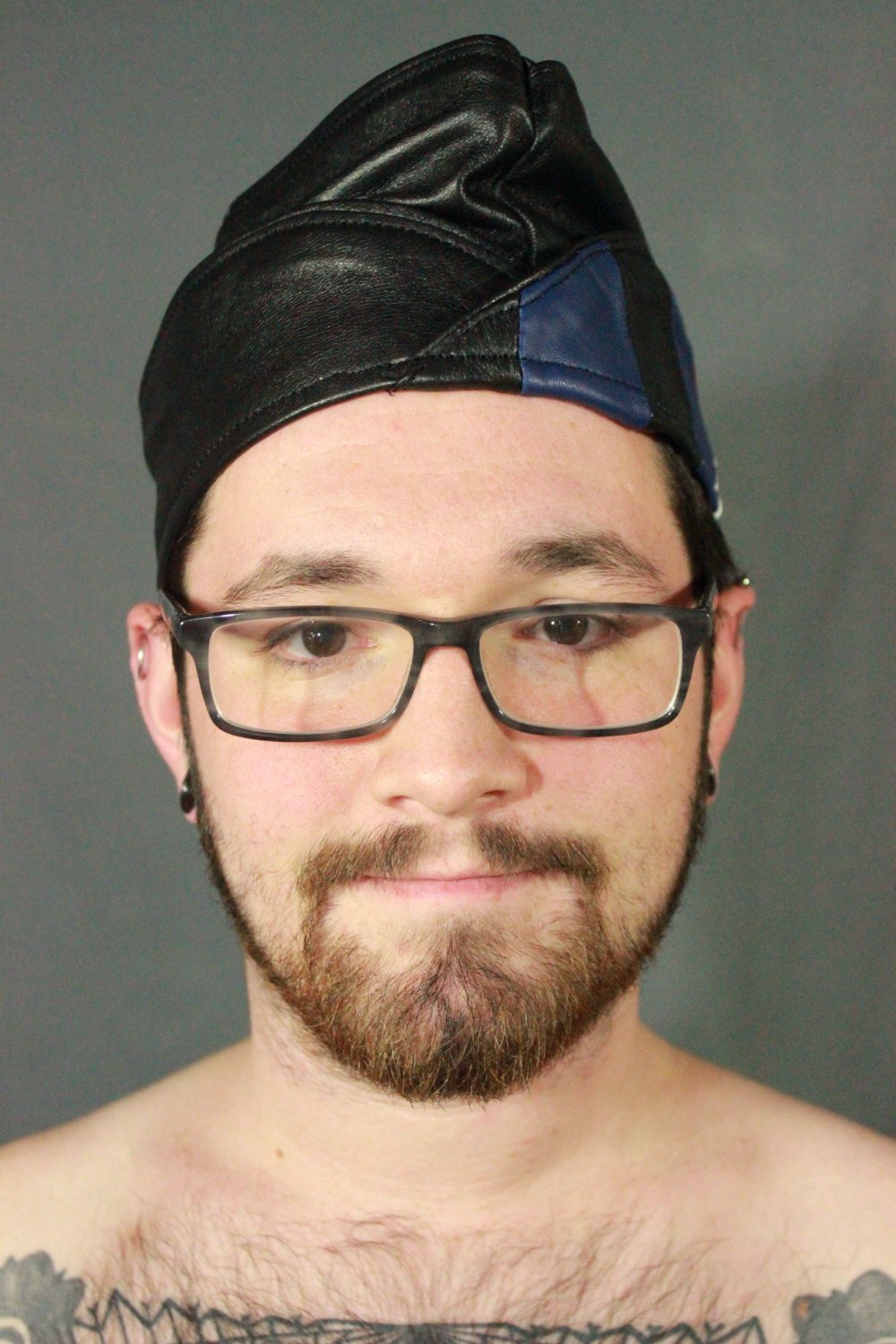 Casquette de garnison en cuir Leather Pride