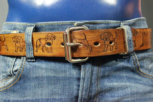 Latigo Puppy Pattern Belt